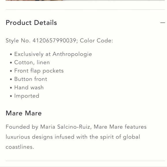 Anthropologie X Mare Mare Buttondown Utility Green Midi‎ Pencil Skirt - Picture 9 of 9